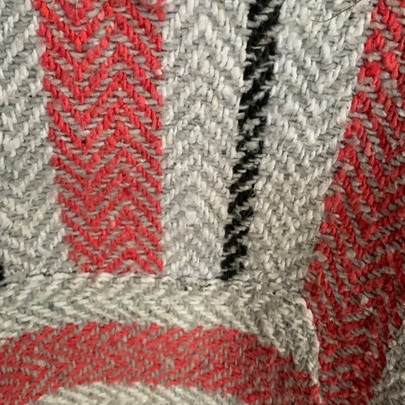 BAJA JOE STRIPED PULLOVER HOODED PONCHO “drug rug” “Mexican hoodie” “surfer” - Picture 3 of 7